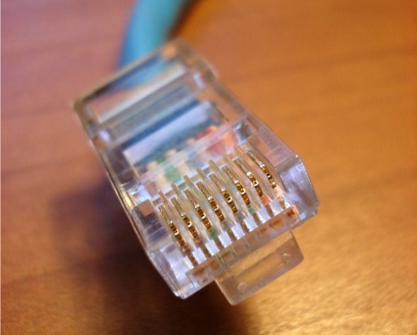 unplugged ethernet cable