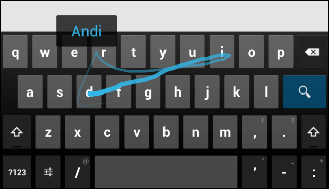 android-gesture-typing