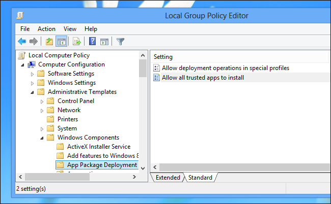 sideloading-group-policy-key