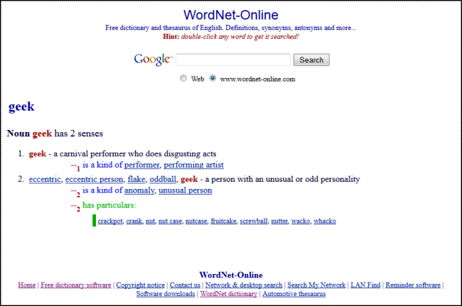 wordnet_online