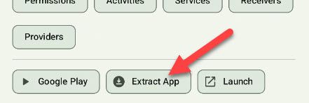 Tap "Extract App."