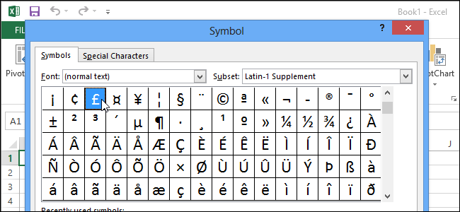 Setting Up Excel 201Nce Shortcut Keys for Special Characters