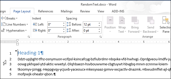 How to Number Lines in the Margins in Word 2013