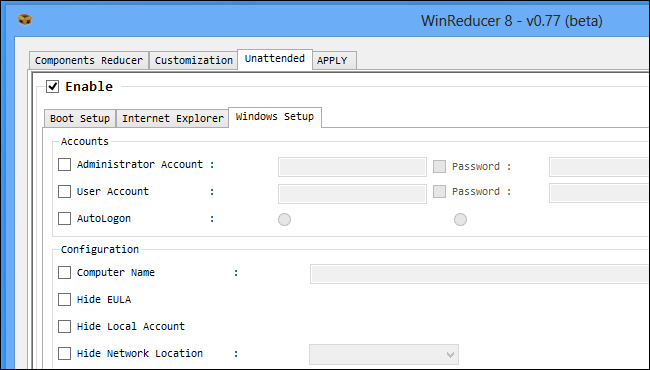 winreducer-unattended-windows-setup