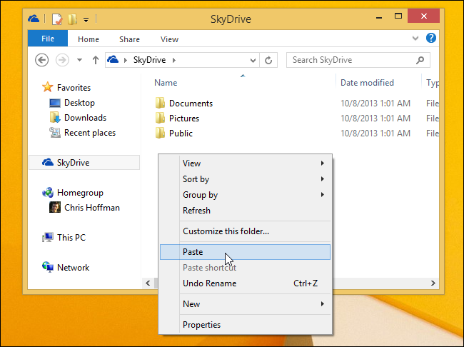 move-folder-to-skydrive