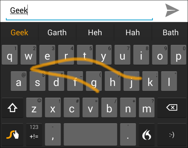swype-on-android