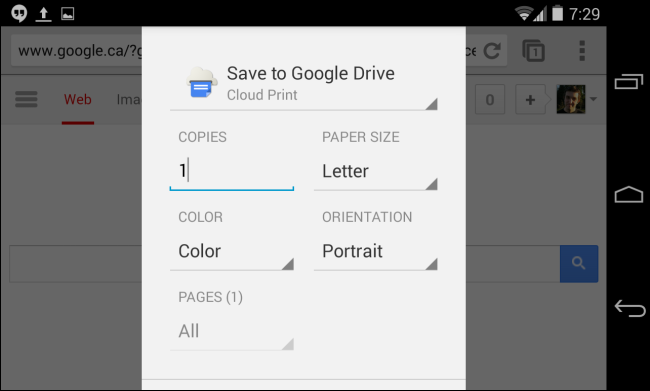 google-cloud-print-on-android