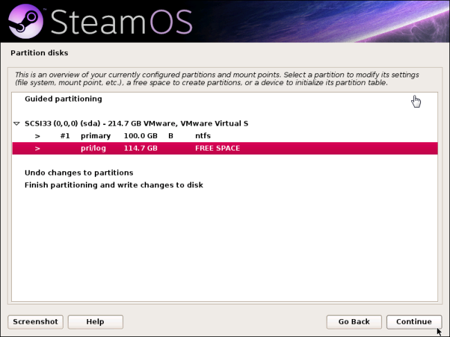 select-free-space-steamos