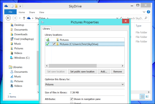 change-library-save-location-to-onedrive