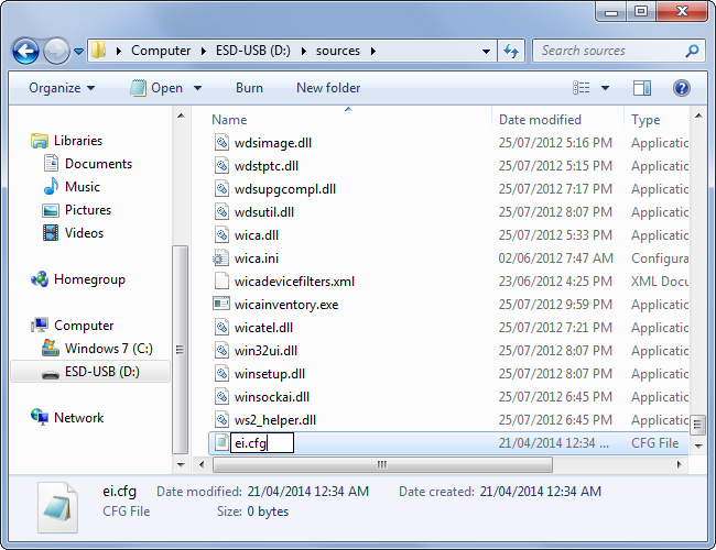 create-ei.cfg-file-in-windows-8.1-installation-usb-drive