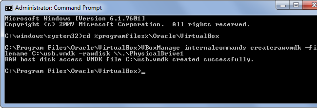 create-raw-vmdk-to-boot-from-usb-in-virtualbox