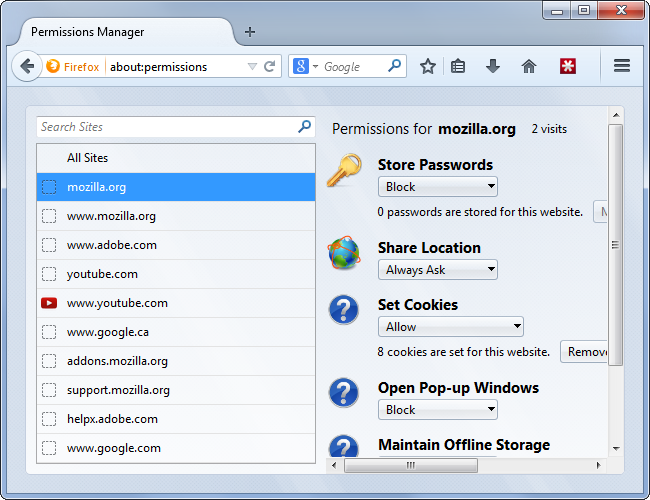 how-to-access-firefox-permissions-manager