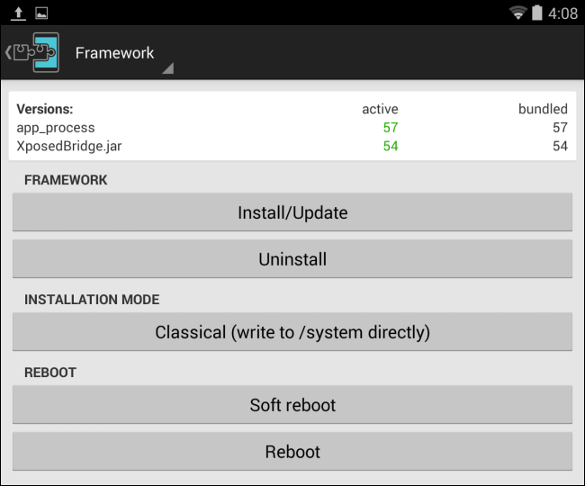 install-xposed-framework-with-root-on-android