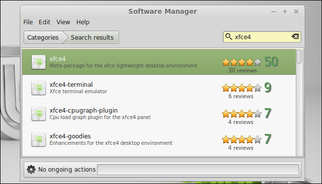 install-desktop-environment-from-linux-mint-software-manager