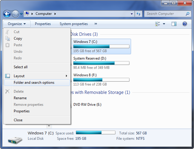 open-folder-options-dialog-on-windows-7