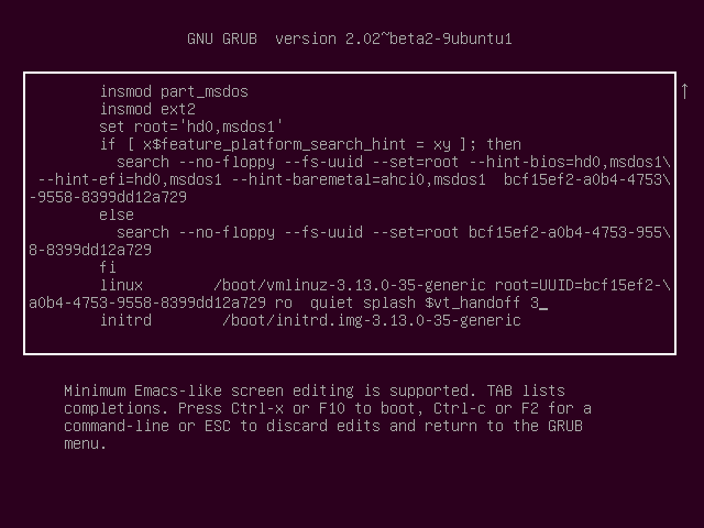 change-runlevel-in-grub2-on-ubuntu-14.04