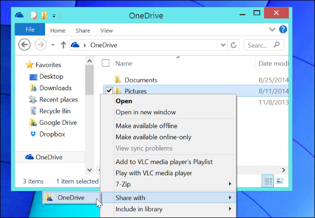 share-onedrive-folders-from-windows-8.1-file-explorer