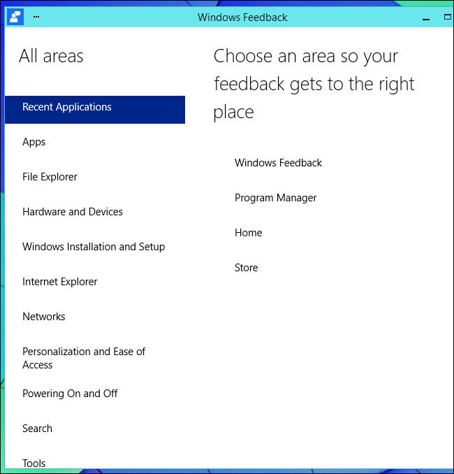windows-feedback-app-choose-feedback-area