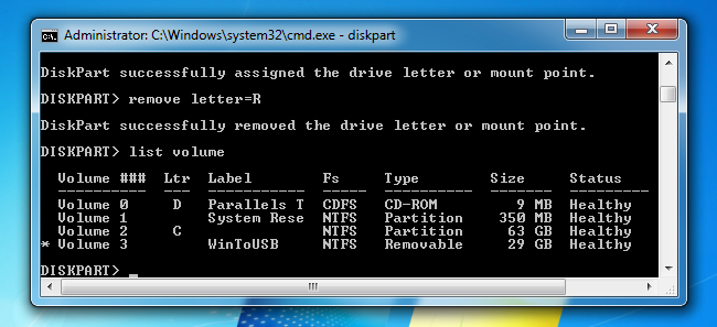 diskpart assign drive letter cmd