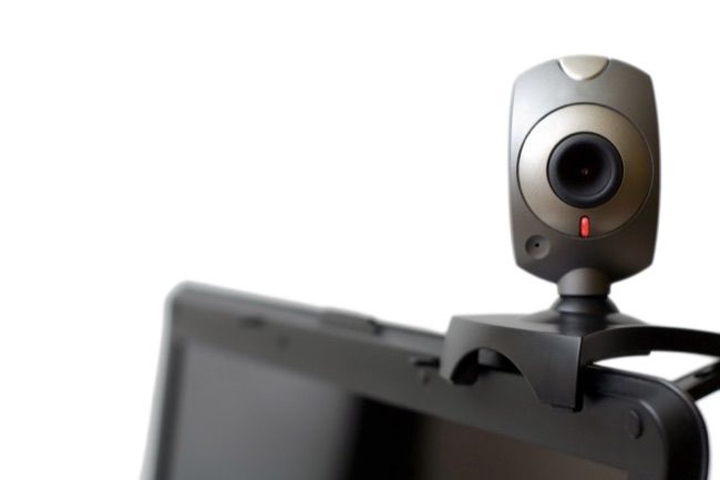 Webcamera On Laptop Staring At You(clipping Path)