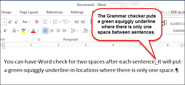 An Automatic Two Spaces after a Period (Microsoft Word)