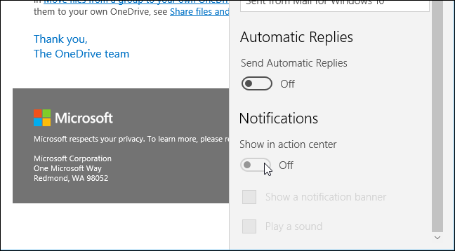 How To Enable And Disable Email Notifications In Windows 10