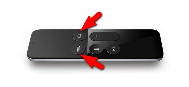 Hold the Menu and TV buttons on the Apple TV remote at the same time until the power light blinks.