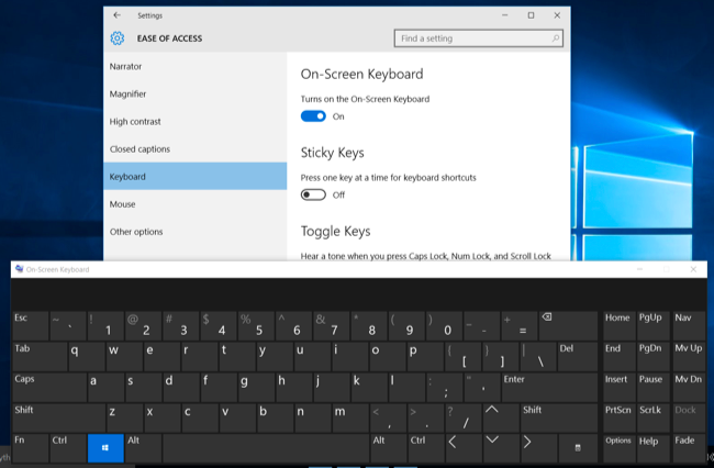 How to Use the On-Screen Keyboard on Windows 7, 8, and 10