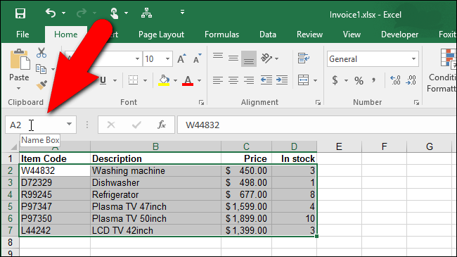 How to Assign a Name to a Range of Cells in Excel