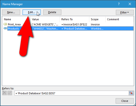 How to Assign a Name to a Range of Cells in Excel