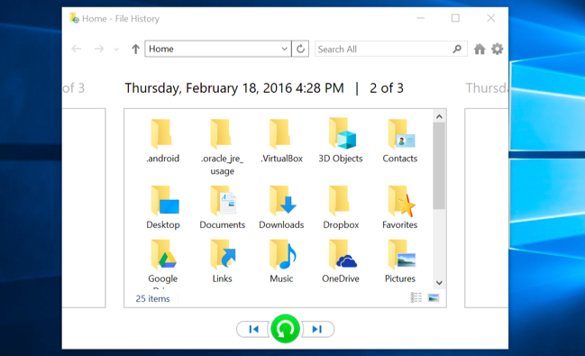 Restore a previous version of a file with File History in Windows 11