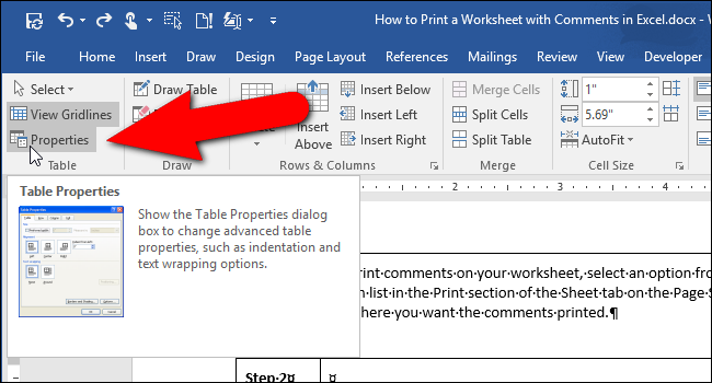 How to Nest a Table Within a Table in Word