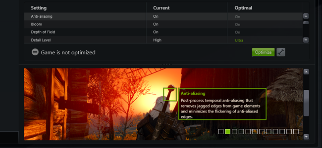 Optimize game settings