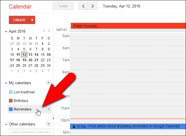 How to Remove the New Reminders in Google Calendar