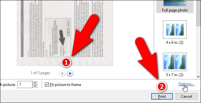 Make sure the images you want to include are all there, that they're in the correct order, then click &quot;Print.&quot; 