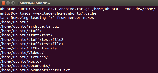 The "tar" command can be tuned to selectively ignore some files. 