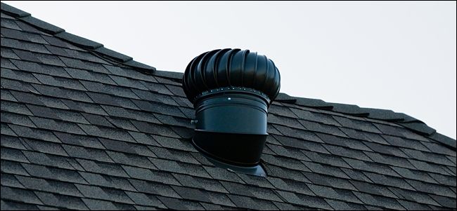 Air ventilation on top of a roof.