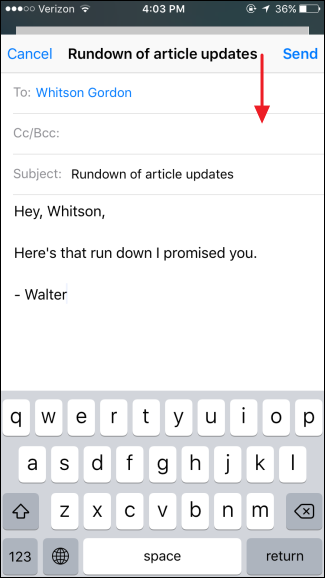 How to View Other Messages While Composing a New One in iOS Mail