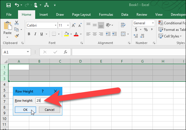 How to Set Row Height and Column Width in Excel