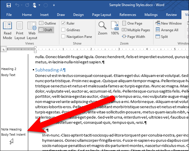 Column Paragraph How to See All the Paragraph Styles Used in Your Word Document