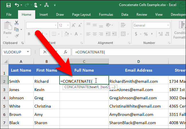 Excel Combine Multiple Cells Into One Cell