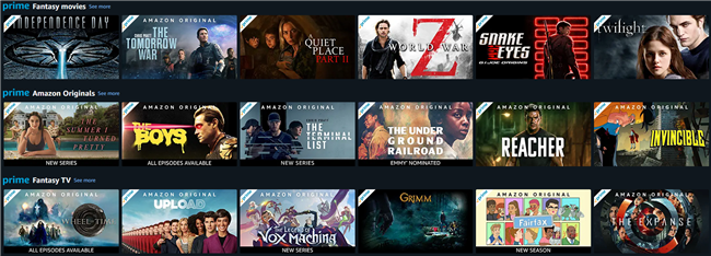 Prime includes a huge selection of free movies and original content.