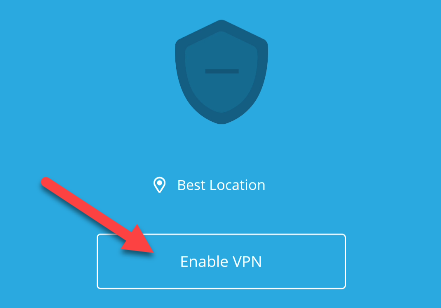 Tap "Enable VPN."
