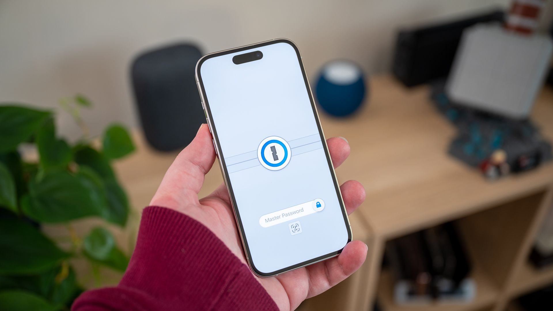 1Password password manager running on an Apple iPhone 14 Pro