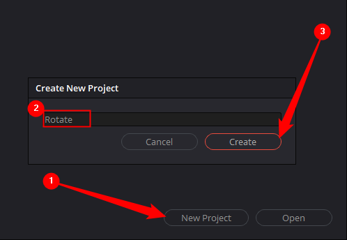 Name the new project, the click &quot;New Project.&quot;