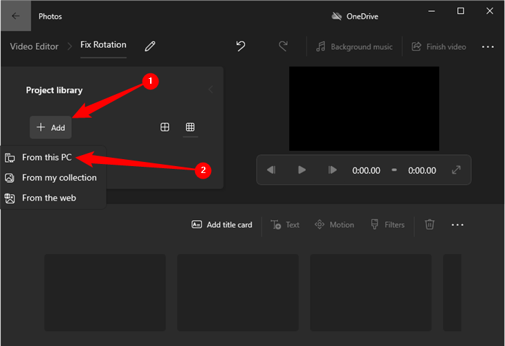Click &quot;Add,&quot; then select &quot;From this PC.&quot;