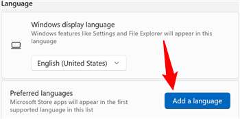 Click "Add a Language."