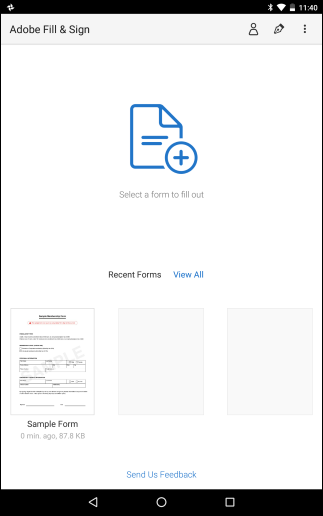 Open the document in the Adobe Fill &amp; Sign app
