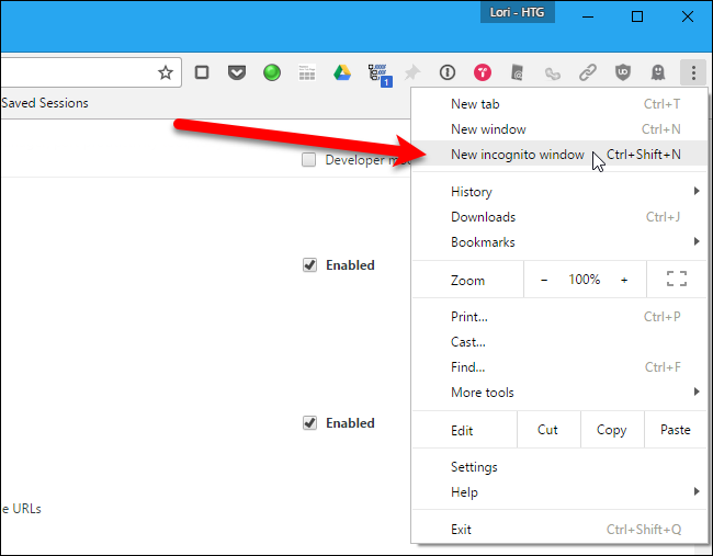 How to Enable Extensions in Chrome's Incognito Mode