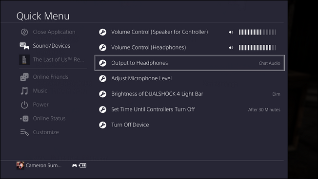 Ps4 audio output to hot sale controller